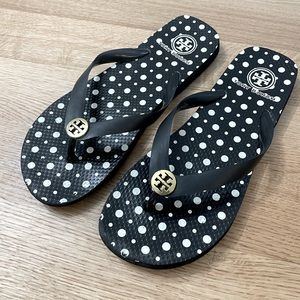 Tory Burch Flip Flop Sandal women’s shoe size: 9 polka dot